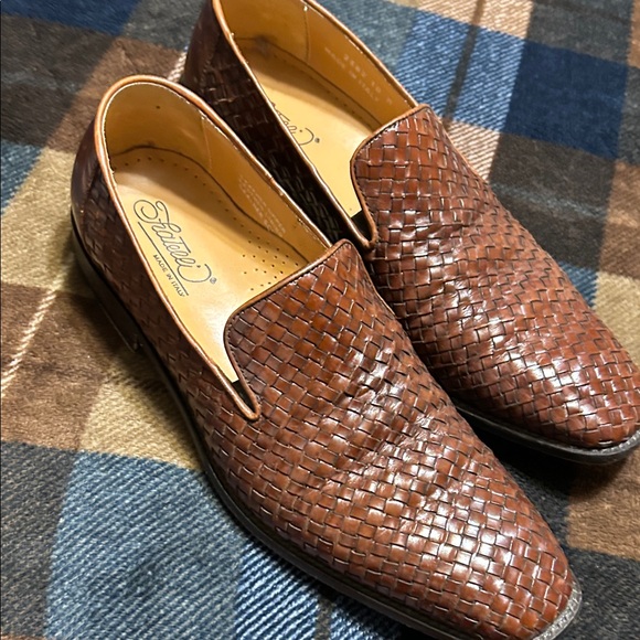 Fratelli Rossetti Men's Brown Woven Loafers